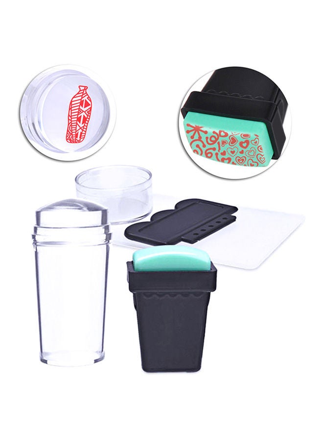 NIBEMINENT 6-piece Nail Art Stamping Plate Tools Multicolour - Image 2