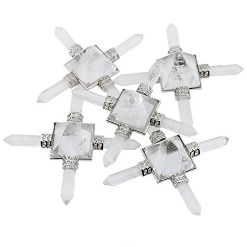 Rockcloud Pyramid Energy Generator, Reiki Chakra Healing Crystal Stone,Rock Quartz - Image 5