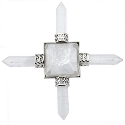 Rockcloud Pyramid Energy Generator, Reiki Chakra Healing Crystal Stone,Rock Quartz - Image 3