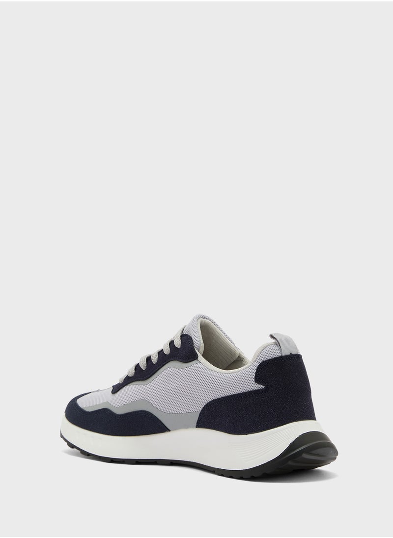 Seventy Five - Casual Suede And Mesh Sneaklers - Image 1