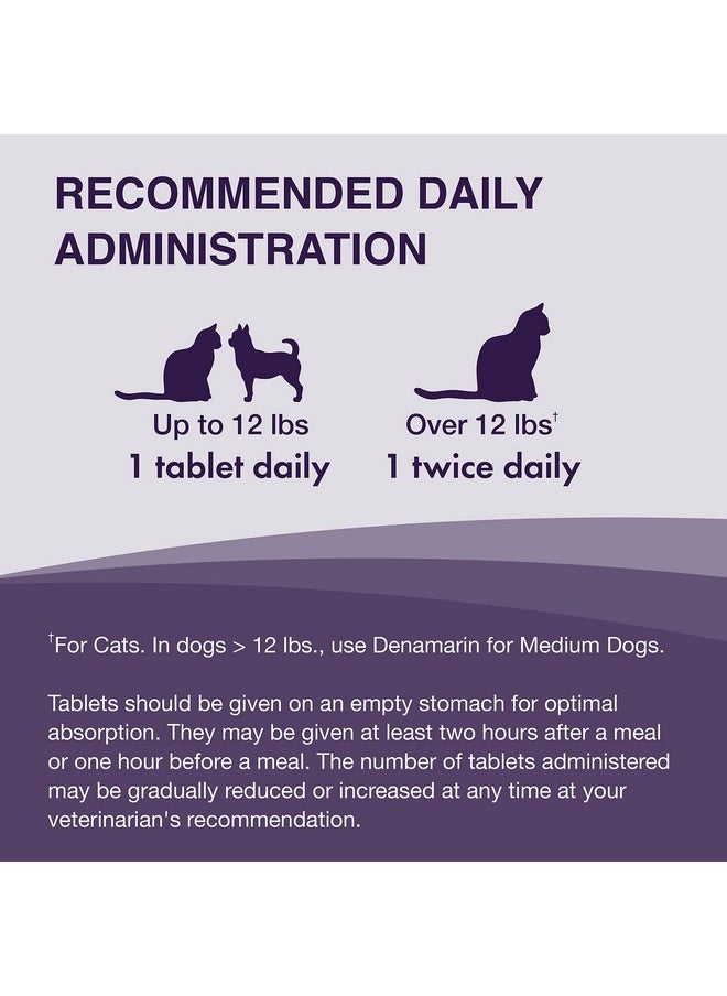 Nutramax Laboratories Nutramax Laboratories Denamarin Liver Health Supplement for Small Dogs and Cats - With S-Adenosylmethionine (SAMe) and Silybin, 30 Tablets  - Image 4