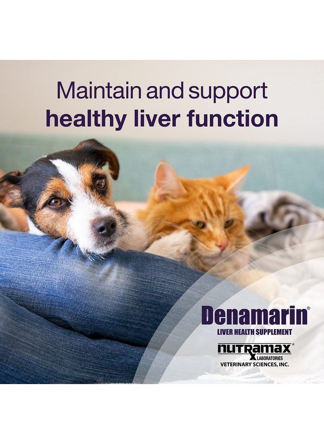Nutramax Laboratories Nutramax Laboratories Denamarin Liver Health Supplement for Small Dogs and Cats - With S-Adenosylmethionine (SAMe) and Silybin, 30 Tablets  - Image 2