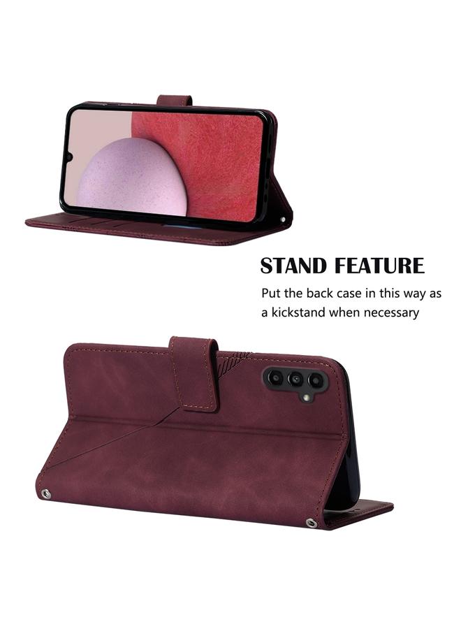 S-TOP Case For Samsung Galaxy A15 Crossbody 3D Embossed Flip Leather Phone Case - Image 5