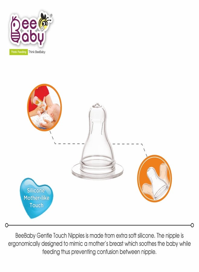 بي بيبي زجاجة رضاعة الأطفال BeeBaby Easy Start ذات العنق النحيف مع حلمتين من السيليكون المضاد للمغص واللطيف الملمس، مناسبة للأطفال حديثي الولادة والرضع والأطفال الصغار، خالية من مادة BPA بنسبة 100%، مناسبة للأطفال من عمر 8 أشهر فما فوق (250 مل، برتقالي، عبوة من قطعة واحدة) - Image 5