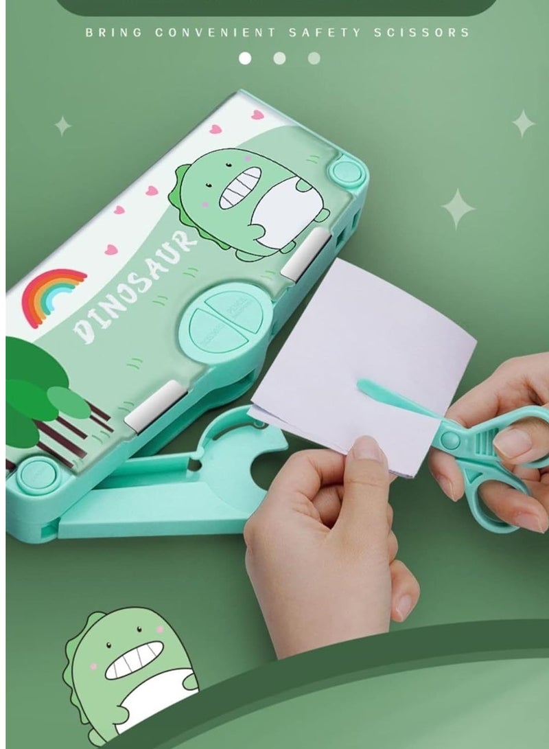 عام يطفو على السطح يوني الذرة مقلمة، متعددة الوظائف القرطاسية منظم مربع مع الجدول الزمني، مبراة، ومقص، اللوازم لطيف، أفضل عيد ميلاد هدية هدية مربع (ديناصور) - Image 3