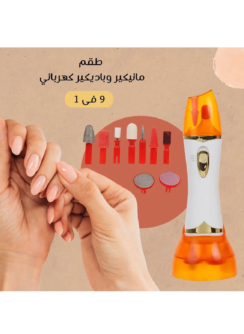 كناير مبرد أظافر لليدين والاقدام و إزالة الجلد الميت مع 9 قطع مميزة - Image 2