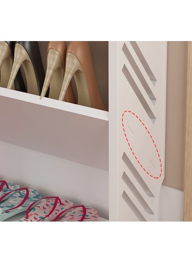 C&C Home Ultra-Thin Tilting Shoe Cabinet Rack 60 x 17 x 80 cm - Image 5