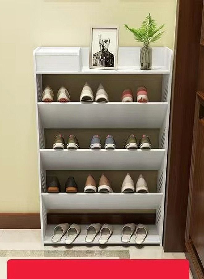C&C Home Ultra-Thin Tilting Shoe Cabinet Rack 60 x 17 x 80 cm - Image 1