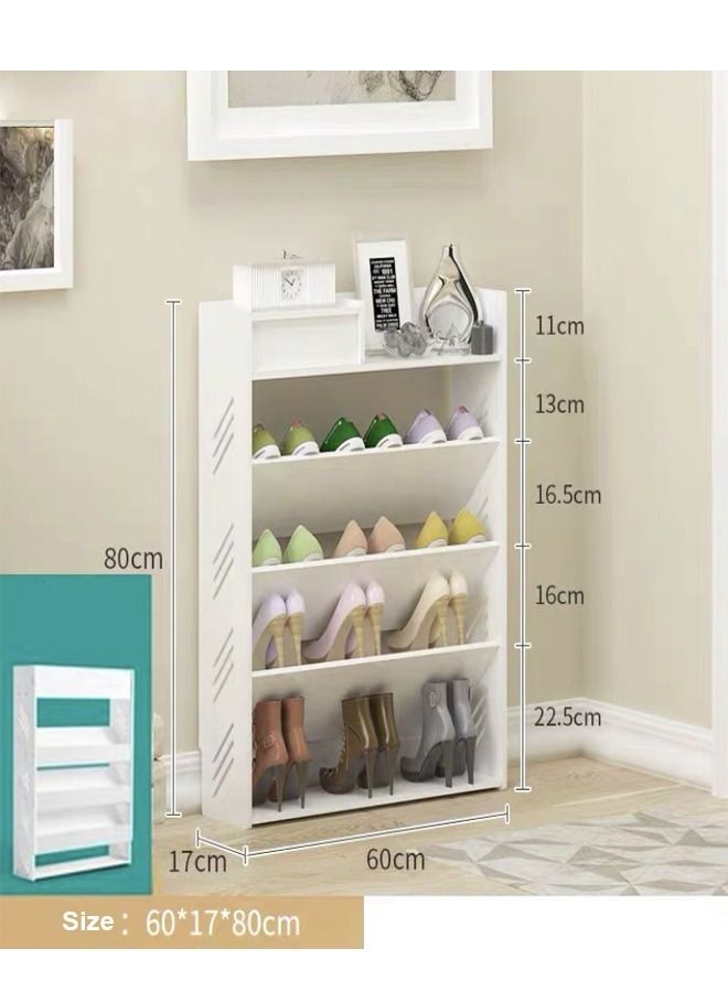 C&C Home Ultra-Thin Tilting Shoe Cabinet Rack 60 x 17 x 80 cm - Image 2