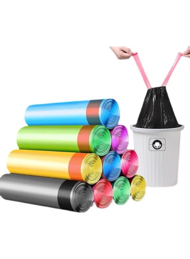 150pcs حقائب القمامة قوية رقيقة المواد القابلة للتصرف حقائب القمامة المطبخ ، أكياس القمامة البلاستيكية الدائمة للمكتب منزل حديقة سلة النفايات - Image 1