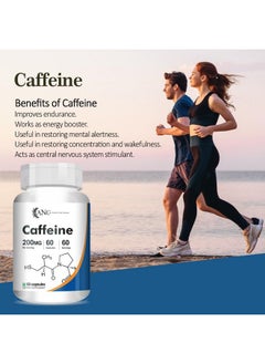 ANC Anc Caffeine 200Mg, For Natural Stimulant | Boosts Performance & Metabolism 60 Capsules  - Image 3