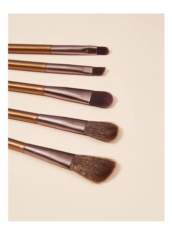 5-Piece Professional Cosmetics Versatile Versatile Makeup Brushes Set - Image 3