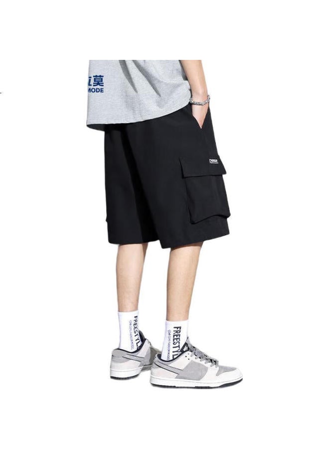 GENIOLAMODE Men'S Shorts New Trend Brand Five-Point Loose Casual All-Match Work Shorts Men - Image 1
