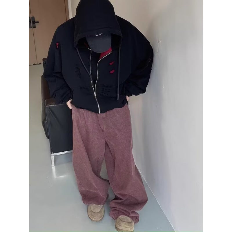 Unisex Classic Denim Jeans Loose Fit Daily Outdoor Wear - Image 4