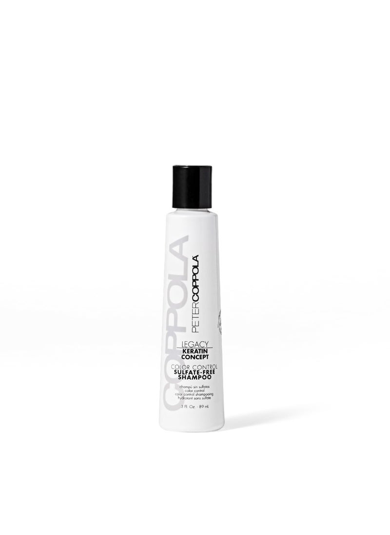 Peter Coppola PETER COPPOLA Color Control Sulfate Free Shampoo  Gentle Cleansing Color Safe Shampoo For Long Lasting Color Vibrancy For ColorTreated Hair  Travel Size 3 Fl Oz 