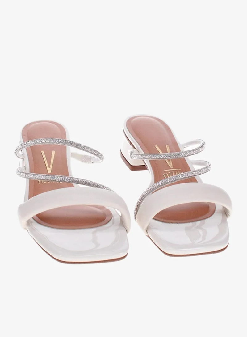 VIZZANO White Heels Sandal for Women – Stylish Ladies Heel Sandals & Sling Back Heels for Girls for Women | Best Price UAE
