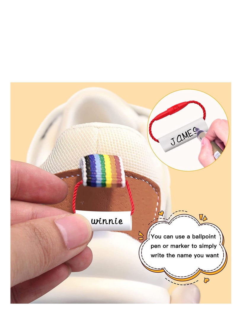 Generic Writable Name Labels, 30PCS Waterproof Shoe Tags, Daycare Labels, Durable Name Tags for Clothes, School Bags, Water Bottles, School Supplies, for Distinguish Children's Items, Color Random - Image 4