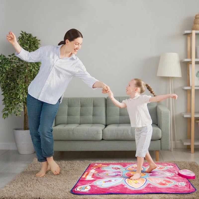 Music Dance Mat - LED Lights Dance Pad with Adjustable Volume and Built-in Dancing-music Pad with LED Lights, Adjustable Volume, Built-in Music (3-12 Years Old) - Image 5