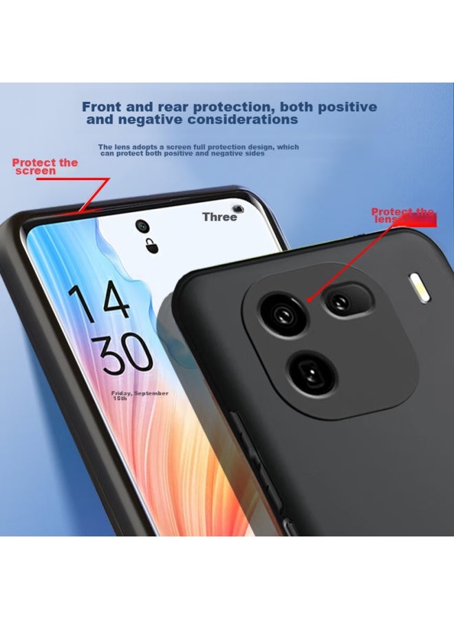 كوليفنج، مناسب لحافظة هاتف Iqoo12، غطاء واقي Vivo Iqoo12، حماية كاملة للعدسة غير اللامعة، غلاف خلفي رقيق للغاية، غلاف ناعم، للرجال والنساء، غلاف خارجي، أسود - Image 5