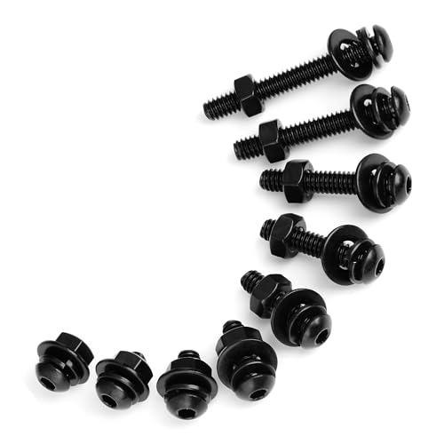 MYWISH (20Sets) 3/8-16 Bolt x 7/8" Button Head Socket Cap Bolts Screws, Black Oxide 304 Stainless Steel Nuts and Bolts, 18-8 Allen Screws, Nuts and Bolts Assortment Kit, Hex Spanner by Mywish - Image 4