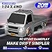 ACAMMZAR RC Drift Car 124 Remote Control Car 20KMH 4WD Drift RC Truck with Lights Extra Racing Tires High Speed RC Cars for Kids Adults Boys Girls - Image 4