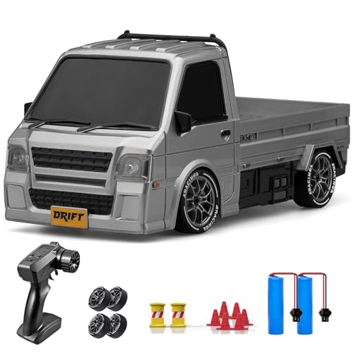 ACAMMZAR RC Drift Car 124 Remote Control Car 20KMH 4WD Drift RC Truck with Lights Extra Racing Tires High Speed RC Cars for Kids Adults Boys Girls - Image 1