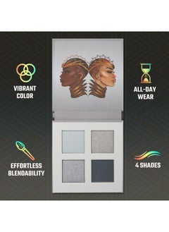 Juvia's Place Juvia's Place Rebel Quad Grey Eyeshadow Palette - Shades of 4, Professional Eye Makeup, Pigmented Eyeshadow Palette, Makeup Palette for Eye Color & Shine, Pressed Eyeshadow Cosmetics  - Image 5