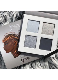 Juvia's Place Juvia's Place Rebel Quad Grey Eyeshadow Palette - Shades of 4, Professional Eye Makeup, Pigmented Eyeshadow Palette, Makeup Palette for Eye Color & Shine, Pressed Eyeshadow Cosmetics  - Image 2