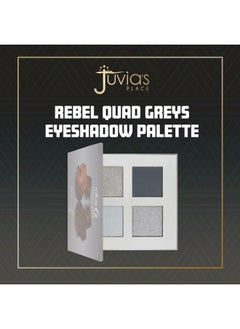 Juvia's Place Juvia's Place Rebel Quad Grey Eyeshadow Palette - Shades of 4, Professional Eye Makeup, Pigmented Eyeshadow Palette, Makeup Palette for Eye Color & Shine, Pressed Eyeshadow Cosmetics  - Image 4