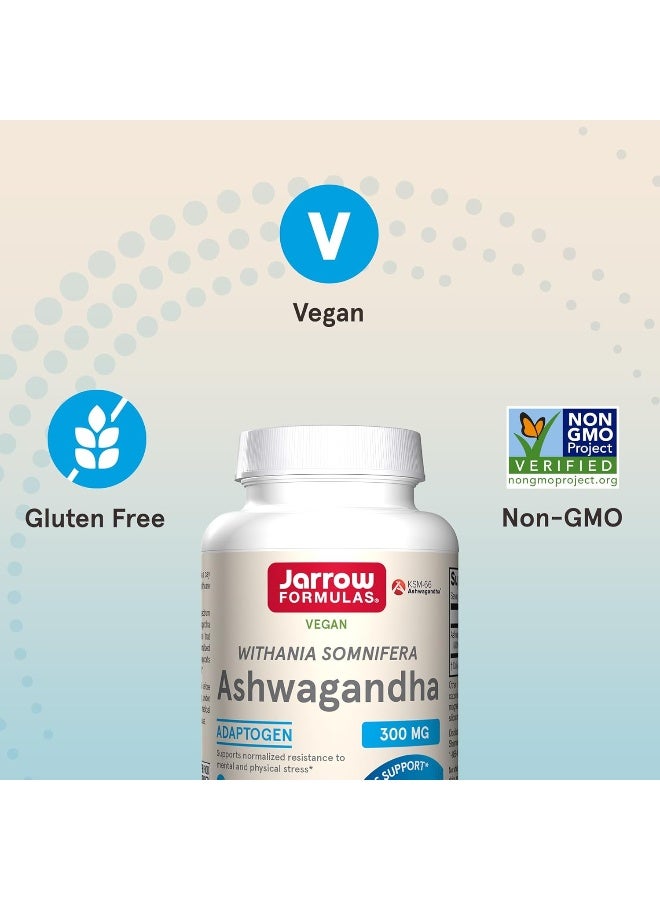 جارو فورملاز Jarrow Formulas Ashwagandha 300 mg، يدعم مقاومة التعب، 120 كبسولة نباتية - Image 5
