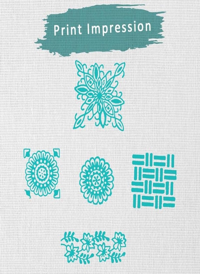 TwoGrams | Set of 5 | Wooden Indian Traditional Design Printing Stamps/Blocks for Printing Saree Border/Dresses/Craft Card Making/Scrapbook/Clay Pottery - Image 3
