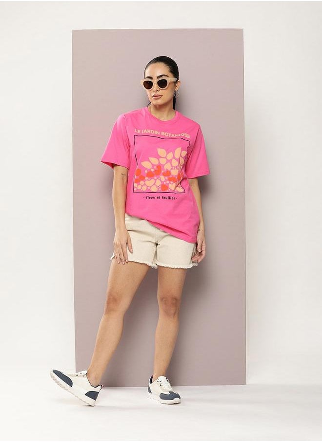 Oversized Flower Graphic Print T-Shirt - pzsku/ZFC40388AEBD27A8AB728Z/45/_/1721993531/0287ec06-4dad-45d3-b992-7c7ceb68fc65