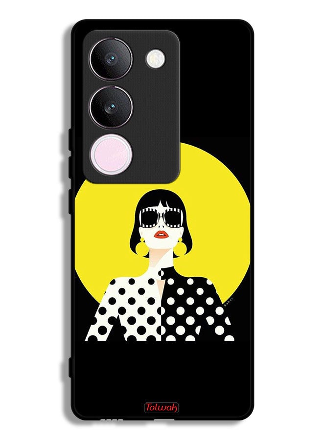 Tolwak vivo V29 Protective Case Cover Stylish Girl Art - Image 1