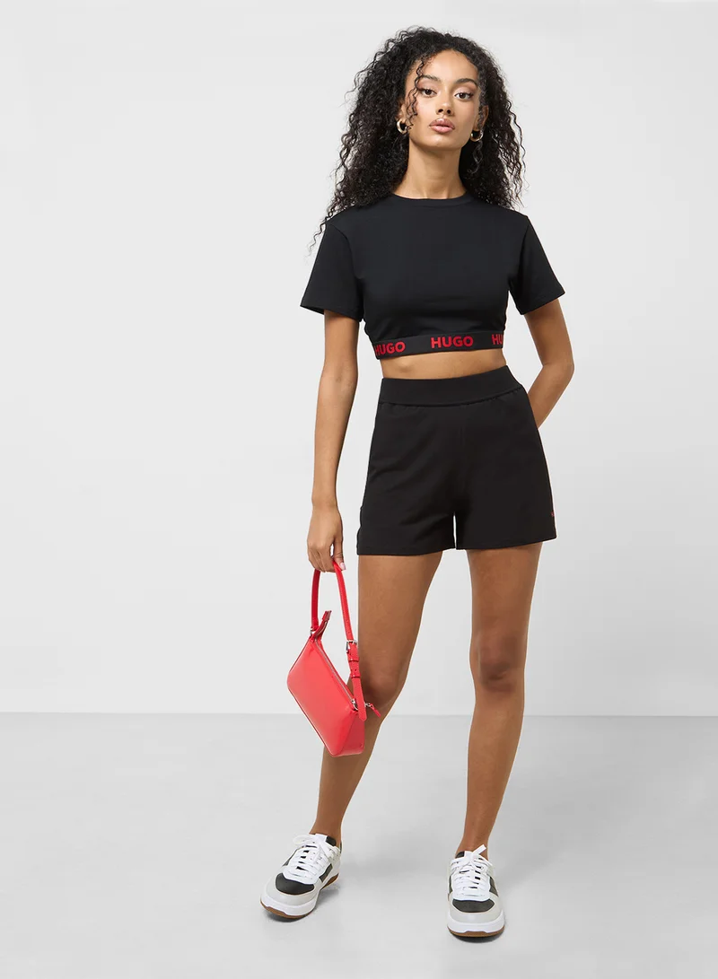 HUGO Logo Crop Top