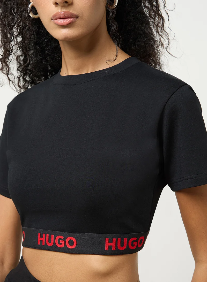 HUGO Logo Crop Top