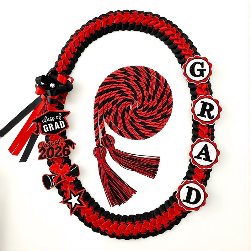 Graduation Braided Honor Cord 2026 Silk Ribbon Premium Soft Class Keepsake Decor - Image 2
