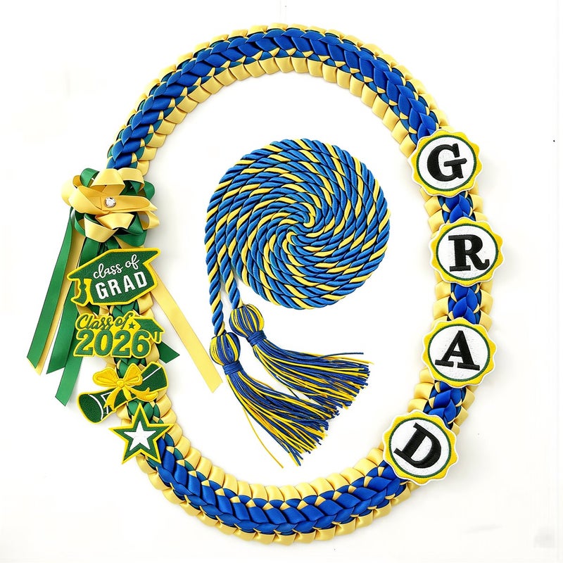 Graduation Braided Honor Cord 2026 Silk Ribbon Premium Soft Class Keepsake Decor - Image 3