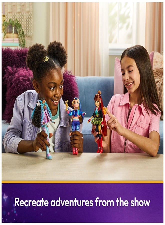 Unicorn Academy أكاديمية يونيكورن، دمية إيزابيل من فيلم قوة الصداقة، فكرة هدية عيد الفصح، دمى وألعاب يونيكورن للبنات مع كأس وميدالية و5 إكسسوارات أزياء، 9.5 بوصة - Image 5