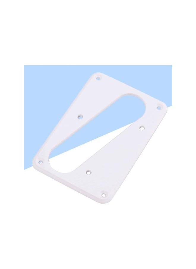 klarako - Metal Guitar Pickup Cover Flat Metal Humbucker Pickup Mounting Ring Guitar Bass Bridge Plate Cover for Telecaster Electric Guitar Replacement Parts (White) - Image 1