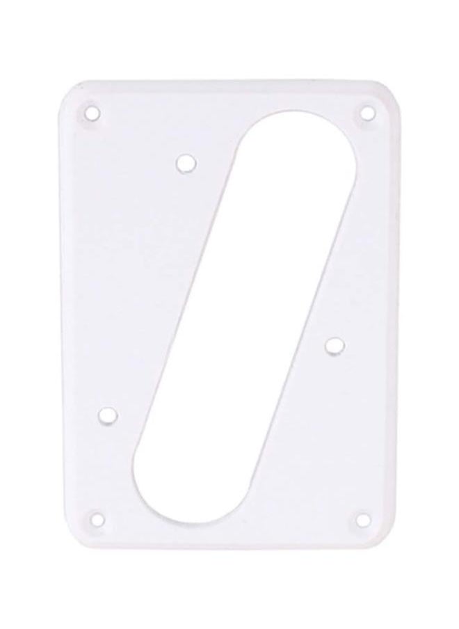 klarako - Metal Guitar Pickup Cover Flat Metal Humbucker Pickup Mounting Ring Guitar Bass Bridge Plate Cover for Telecaster Electric Guitar Replacement Parts (White) - Image 1