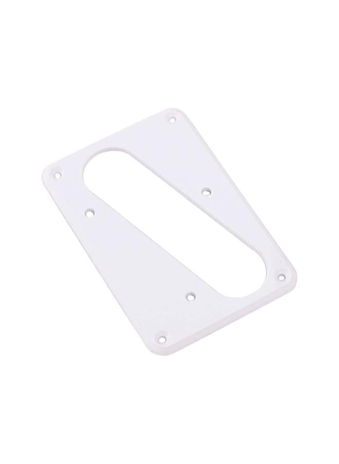 klarako - Metal Guitar Pickup Cover Flat Metal Humbucker Pickup Mounting Ring Guitar Bass Bridge Plate Cover for Telecaster Electric Guitar Replacement Parts (White) - Image 1
