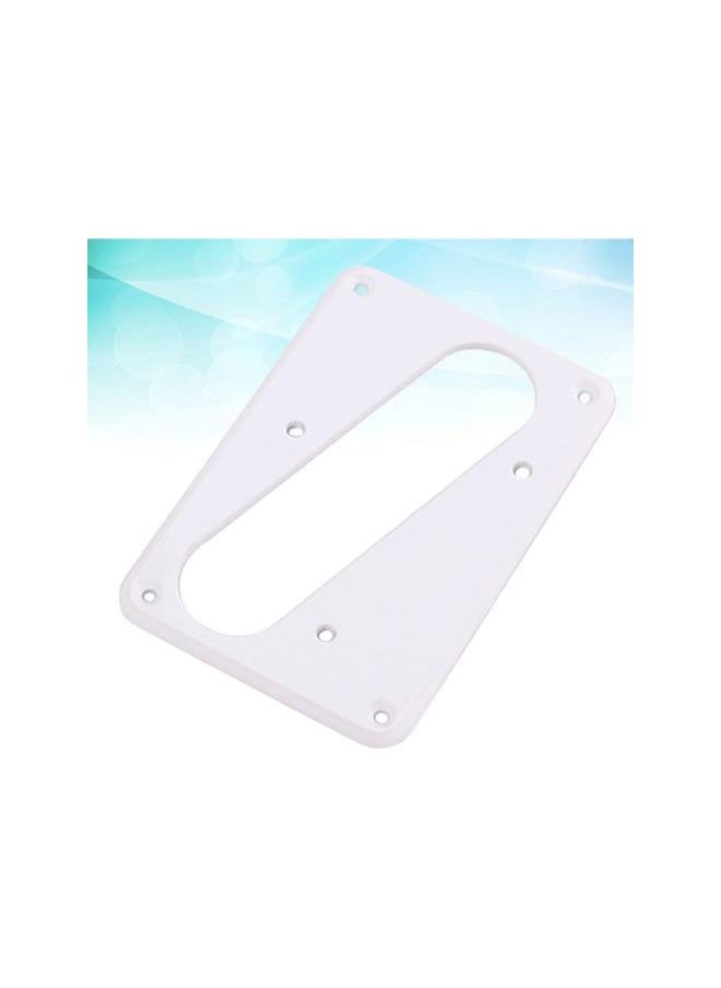 klarako - Metal Guitar Pickup Cover Flat Metal Humbucker Pickup Mounting Ring Guitar Bass Bridge Plate Cover for Telecaster Electric Guitar Replacement Parts (White) - Image 1