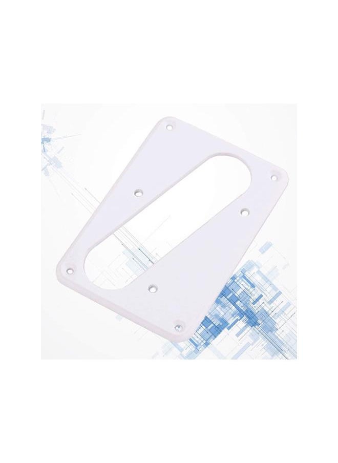 klarako - Metal Guitar Pickup Cover Flat Metal Humbucker Pickup Mounting Ring Guitar Bass Bridge Plate Cover for Telecaster Electric Guitar Replacement Parts (White) - Image 1