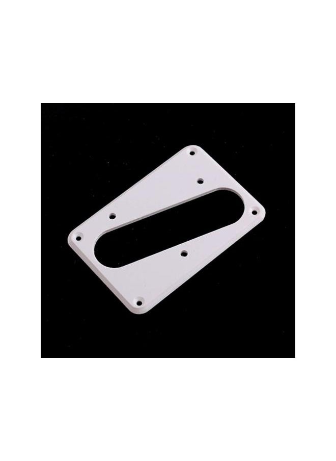 klarako - Metal Guitar Pickup Cover Flat Metal Humbucker Pickup Mounting Ring Guitar Bass Bridge Plate Cover for Telecaster Electric Guitar Replacement Parts (White) - Image 1