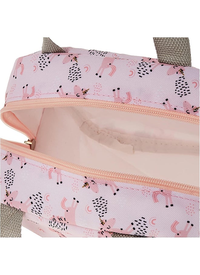Home Pro 2 Pieces Home Pro Lunch Bag Flower Design with Food Container Multicolor 23x14x20cm  - Image 5