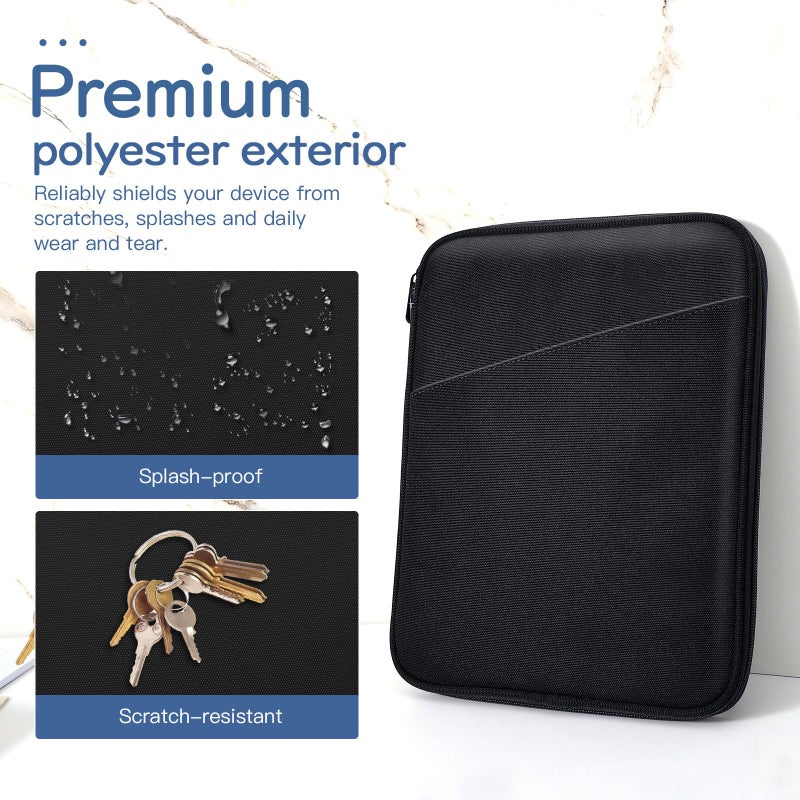 Dadanism 9-11" Tablet Sleeve Bag Carrying Case for iPad (A16) 11th Gen 11", iPad 10th Gen 10.9" Air 5/4, iPad Air M4/Pro 11", iPad 9/8/7th, Galaxy Tab A11+ Plus 11", Remarkable 2 10.3", Black - Image 4