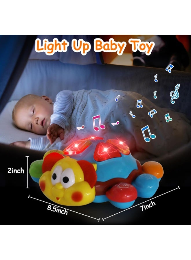 فايف ستار لعبة الخنفساء زحف ومشي للأطفال، موسيقية، مضيئة، تعليمية ثنائية اللغة، من 12 إلى 24 شهرًا، للأولاد والبنات، وقت الاستلقاء على البطن، هدية عيد ميلاد - Image 3