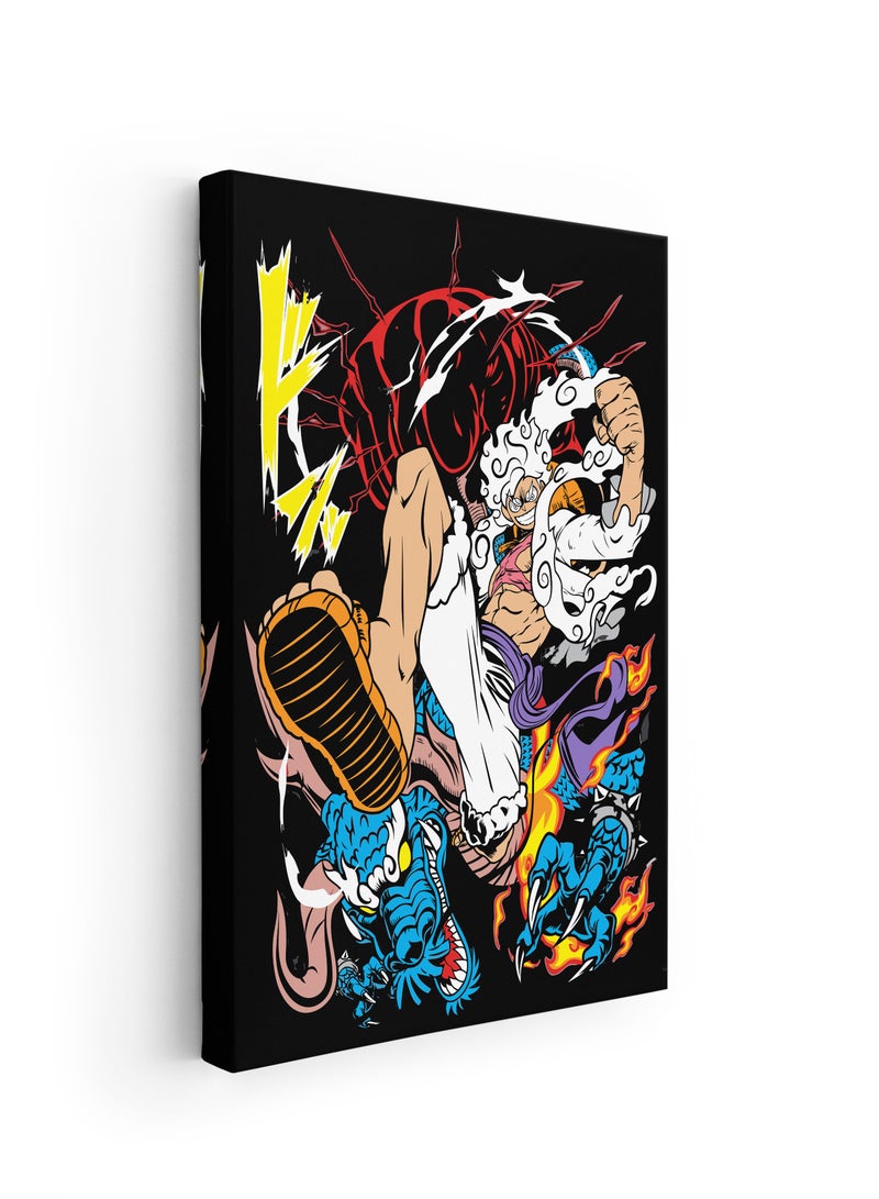 مودكلاس لوحة ون بيس جدارية بإطار خشبي - Image 2