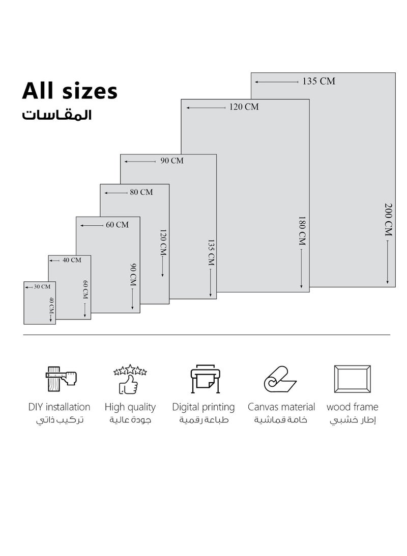 مودكلاس لوحة ون بيس جدارية بإطار خشبي - Image 3