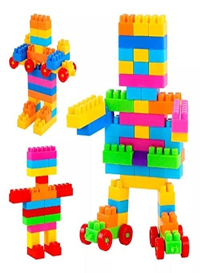 MOBCLIXS TECHNOLOGIES PVT. LTD 100Pcs Building Blocks/Interlocking Blocks/Play Blocks/Building Blocks/Learning Blocks Creative Blocks and Learning Educational Toy Set for Kids of + 3 Years__602 - Image 3